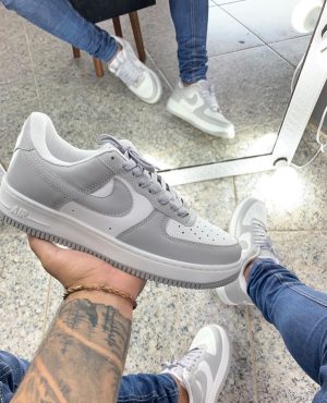 AIR FORCE CINZA/BRANCO ( LINHA LUXO )