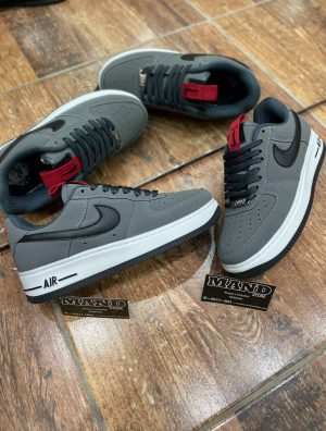 AIR FORCE GRAFITE/VERMELHO ( LINHA LUXO )