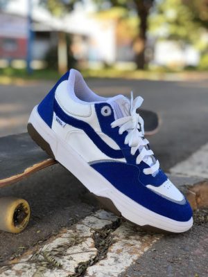 VANS ROWAN 2 BCO/AZUL ( LINHA LUXO )