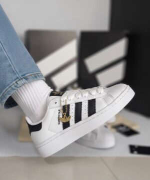 ADIDAS SUPERSTAR BRANCO/PRETO ( LINHA LUXO )