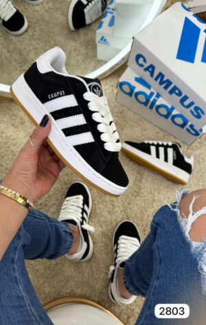 ADIDAS CAMPUS PRETO/BRANCO ( LINHA LUXO )