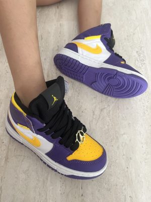 TENIS INFANTIL AIR JORDAN LAKERS