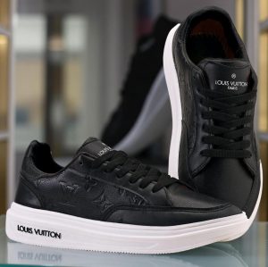 TENIS LV MASCULINO PRETO/BRANCO