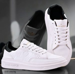 TENIS LV MASCULINO BRANCO/PRETO