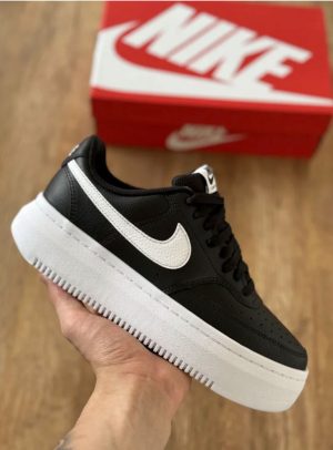 AIR FORCE COURT VISION ALTA PRETO ( LINHA LUXO )