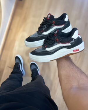 TENIS VNS WAYVE PRETO/VERMELHO ( LINHA LUXO )