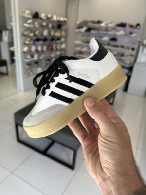 TENIS INFANTIL SAMBAE BRANCO/PRETO