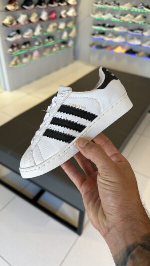 INFANTIL ADIDAS SUPERSTARS BRANCO/PRETO