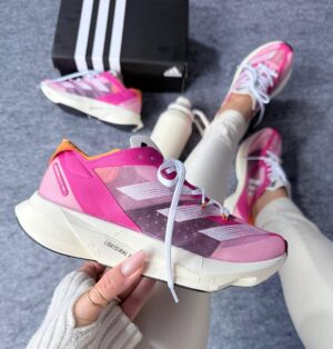 TENIS AD. ADIZERO PRO 3 PINK/BRANCO/LARANJA ( LINHA IMPORTADA )